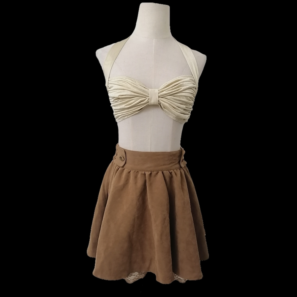 vintage brown skirt